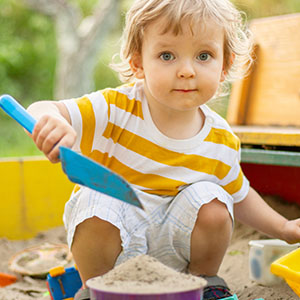 Sandpit toddler